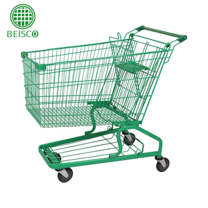 Promosi 60L-240L troli keranjang belanja Supermarket pekerjaan berat tahan lama - Product Image 3