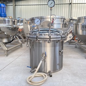 Bouilloire industrielle pour ragoût de viande Marmite haute pression Bouilloire à double paroi Machine de cuisson de saucisses Bouilloire de cuisson à la vapeur Mélangeur - Product Image 6