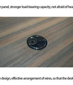 Escritorio de oficina de madera de lujo moderno, diseños de mesa Ceo Boss High Tech Executive Ceo Desk, muebles de oficina - Product Image 5