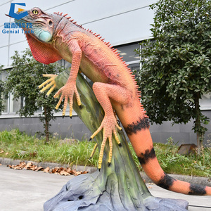 Modèle de lézard robotique 3D imperméable SGAA33 pour parc d'attractions, animal animatronique à vendre - Product Image 2