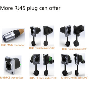 Câble de signal pour caméra industrielle Cat5e, blindé, étanche, avec boîtier PVC, connecteur mâle M12 8P en laiton vers RJ45, IP67, prix de gros - Product Image 5