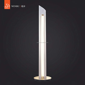 Linear Acrylic Light Guide Panel luxury <b>floor</b> <b>lamp</b> in Mirror Champagne <b>Gold</b> for Villa - Product Image 2