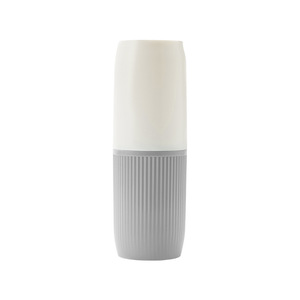 Travel Toothbrush And Rinse Cup Case Portable Dental Kit Set With Foldable Design For Travel White Gray Blue Green Plastic - Product Image 3