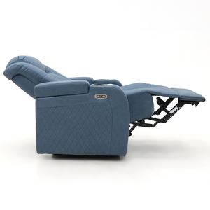 Canapé <span class=keywords><strong>inclinable</strong></span> électrique en cuir Geeksofa moderne pour 6 personnes, ensemble <span class=keywords><strong>de</strong></span> canapé home cinéma 3 2 1 avec console et table rabattable - Product Image 6