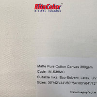 Fabricante al por mayor Bellas Artes Lona de algodón 360gsm Mate para impresora HP Latex