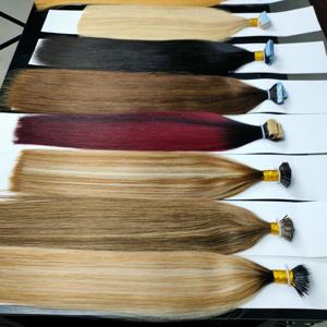 Extensiones de Cabello Adhesivas Doble Trama 100% Ruso Humano Virgen para Salón, Extensiones de Cabello Adhesivas al por Mayor - Product Image 6