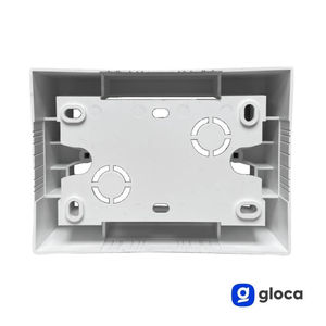 Juego de cajas de conexiones Gloca de 3 cassettes universales de plástico 3P para montaje externo - Product Image 4