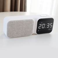 Stoffen luidspreker Digitale klok Witte ruis FM-radio TF-kaart Handsfree bellen Draagbare slaapkameraudio