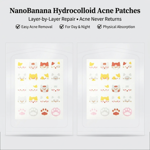 Parches Hidrocoloides para el Acné con Diseño de Gato, Absorción Profunda, <span class=keywords><strong>Curación</strong></span> Rápida, Protección Diurna y Nocturna - Product Image 1