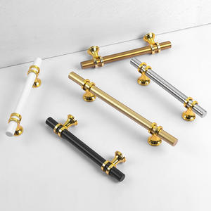 Boutons de porte d'armoire tire poignées poignée d'armoire tiroir de quincaillerie de meubles de cuisine européenne - Product Image 4