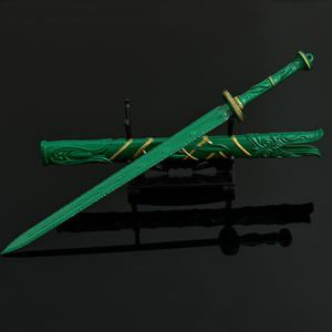 Épée en bambou vert de Xianxia Han Li de 22cm réplique en alliage de zinc métallique à collectionner décor de bureau modèle d'<span class=keywords><strong>arme</strong></span> fantastique - Product Image 3