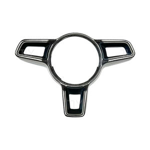 Embellecedor de cubierta decorativa para volante de fibra de carbono para <span class=keywords><strong>Porsche</strong></span> 911 992 Panamera Cayenne <span class=keywords><strong>Macan</strong></span> 2017 2018 2019, accesorios para coche - Product Image 1