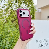 Coque de téléphone givrée effet peau pour iPhone 18 Pro Max 17 Pro Max, anti-rayures, magnétique, pour iPhone 16 15 – Vente en gros