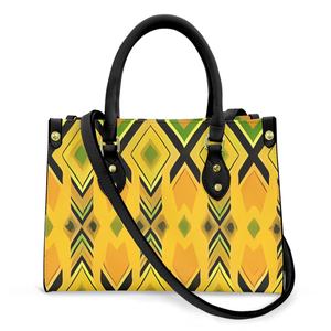 กระเป๋า PU สำหรับสุภาพสตรีกระเป๋าถือลายดอกไม้หลากสี - Product Image 3