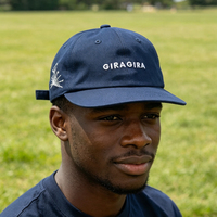 Custom 6-panel ongestructureerde flatbill pet, zachte katoenen twill baseballcap, multi-zijdige geborduurde logo, verstelbare sluiting