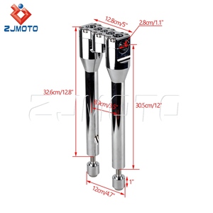 Motorrad höhe Klemm stangen Montage Hands tange Riser Club Style 28mm Lenker T-Stange Für Harley Softail Sportster Dyna Street <span class=keywords><strong>Bob</strong></span> - Product Image 2