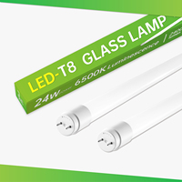 Tubo LED de Vidrio T8 de 9W 12W 18W 24W 30W con Controlador IC, 100lm/w, G13, para Proyectos de Iluminación del Hogar, Venta al Por Mayor