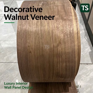 Placage de noyer noir, grain naturel, placage de bois véritable pour meubles, armoire, décoration intérieure - Product Image 4