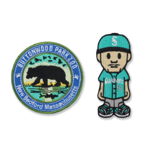 High Quality logo Custom Embroidered Tiny Male Custom 100% Embroidered Embroidery Sew Iron on Patches for Clothing - Product Image 2