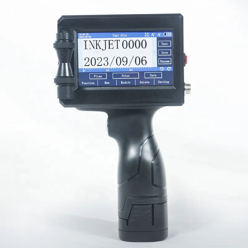 12.7mm tij high quality handheld inkjet printer for food drinks factory printing code date label