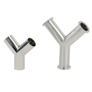 נירוסטה ריתוך סוג y טי טי טי טי טי סניטרי נירוסטה ss304 & 316l 1.5 "y סוג - Product Image 1