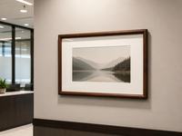 Cadre photo A4 en noyer noir massif de qualité supérieure, fait main, écologique, en bois véritable, pour décoration de bureau ou murale, présentoir de certificats