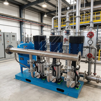 Pompe verticale multi-étages pour distribution d'eau, débit 45 m³/h, hauteur de refoulement 262 m, 45 kW, joint mécanique, acier inoxydable, ultra haute pression