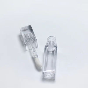 Envases Personalizados de Tubos Cuadrados Transparentes de 10 ml para Brillo Labial, Tubos Cosméticos para Brillo Labial y Rubor con Pincel Grande - Product Image 3