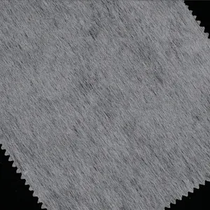 nonwoven shirt collar fusing interlining 1025HF gray ss nonwoven fabric embroidery backing cut away