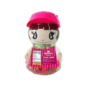 MINICRUSH Baby doll jar with 32g coconut fruit jelly