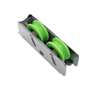 High Quality Stainless Steel Sliding Roller Window Accessories SUS304 Nylon PVC Apposite Double Wheels