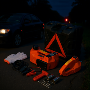 Kit de Gato Hidráulico Eléctrico para Coche 5T 12V 4 en 1 con Llave de Impacto para SUV, MPV, Sedán, Herramienta de Emergencia - Product Image 2