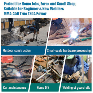 छोटे आकार की mma छड़ी वेल्डिंग मशीन घर, डिय, धातु मरम्मत के लिए उपयुक्त काम करने वाली धातु मरम्मत के लिए MMA-450 - Product Image 6