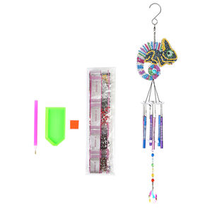 Kit de peinture diamant 5D: carillons éoliens <span class=keywords><strong>attrape</strong></span>-rêves, pendentif en cristal ornement suspendu pour bricolage, décoration murale et de porte à la maison - Product Image 6