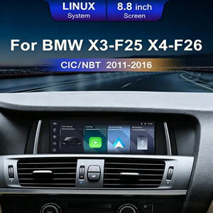 Système Linux 8,8 pouces, CarPlay sans fil, navigation automobile Android, vidéo, <span class=keywords><strong>musique</strong></span>, BMW X3 F25 X4 F26 - Product Image 1