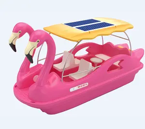 New Coming Swan Flamingo Electric Pedal boat Water Bike boat