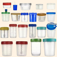 Taza de muestra de recolección de orina Contenedor de botella de espécimen estéril Clasificación Línea de envasado de tapado de alimentación