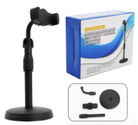 Support de téléphone universel multifonctionnel en plastique réglable en hauteur, support de téléphone portable de bureau stable pour les études en ligne