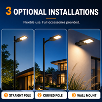 Lámpara Solar de 40W y 6000lm de Ultra Brillo con Control Remoto para Calle, Jardín, Proyectos, Fácil Instalación, Todo en Uno para Exteriores