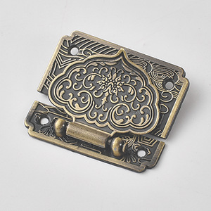 Furniture Locks Zinc Alloy Square Buckle Antique Brushed Gold Rose Copper Color Traditional Design Durable Hardware Accessory - Product Image 3