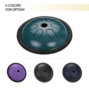 5.5 pouces Mini En Acier Tongue Drum 6 Notes Handpan Tambour Poche En Acier Tambour Instrument de Percussion avec Maillets Sac De Transport pour <span class=keywords><strong>Medita</strong></span> - Product Image 5