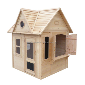 <strong>Children</strong> Wood <strong>Playhouses</strong> Kids Wooden <strong>Playhouse</strong> with Slide and Sandbox <strong>Outdoor</strong> Garden Playground - Product Image 3