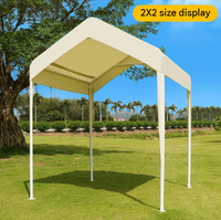 Abri de voiture pliable d'extérieur MEET JOY, abri de stationnement portable, abri de voiture, tente de carport