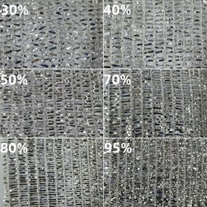 Tissu en maille argentée pour l'ombrage des voitures en extérieur, protection solaire pour animaux de compagnie, chien, cartes, 90% de protection solaire, tissu d'ombrage en aluminium - Product Image 2