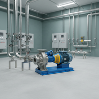 Pompe centrifuge horizontale à vis hélicoïdale Allslorm QMF-G de haute qualité à basse pression avec turbine en acier inoxydable 304 pour eaux usées