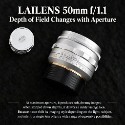 Lente de Cámara LAILENS 50mm F1.1 de Fotograma Completo y Gran Apertura para <span class=keywords><strong>Leica</strong></span> M <span class=keywords><strong>M6</strong></span> M9 M10 M11 - Product Image 4
