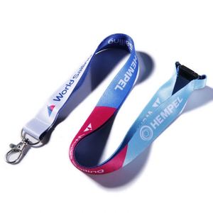 Custom Printed Polyester Personalized Breakaway Thermal Transfer Printing Hook Keychain Lanyards with Logo - Product Image 2