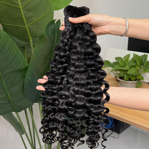 Extensiones de Cabello Virgen al por Mayor, Cabello Indio Crudo sin Trama, Ondulado, para Trenzas - Product Image 2