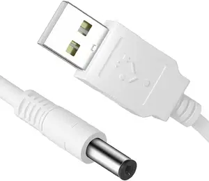 USB 2.0 A Type Male to DC 5.5 x 2.1mm DC 5V Power Plug Connector Cable USB to Power Cable USB to DC Power Charger Cord
