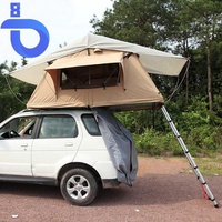 Tente de toit de voiture 4 saisons pour 2 personnes, pliable, en alliage, 2,2 m